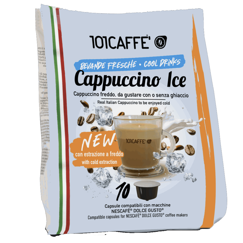 Dolce Gusto Compatible Capsules 101 Caffe Cappuccino Ice 12 pieces Coffees.gr